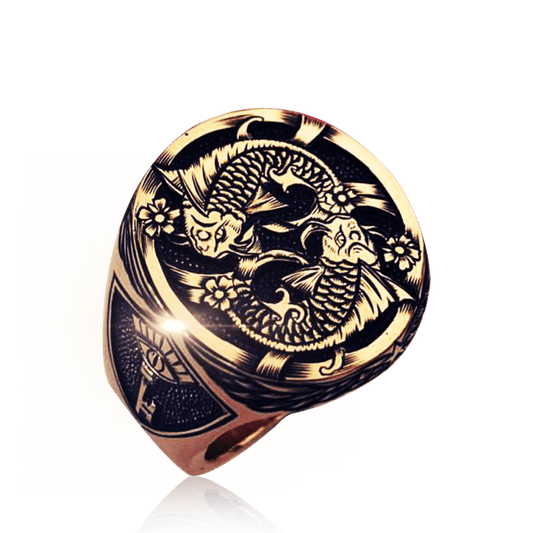 Fish Emperor Ring 18k rose gold