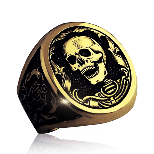 Emperor Skull Ring 18k gold